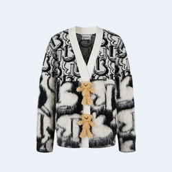 13 데마르조 모노그램 베어 가디건